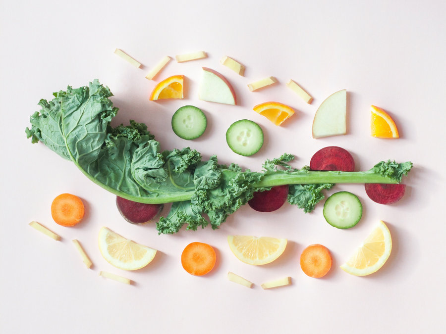 Fresh vegetables and fruit, representing Tamil diabetes-friendly foods